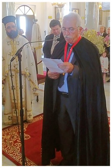 Πατριαρχικό Οφίκιο στον Πρωτοψάλτη κ.Ιωάννη Τσερεβελάκη 